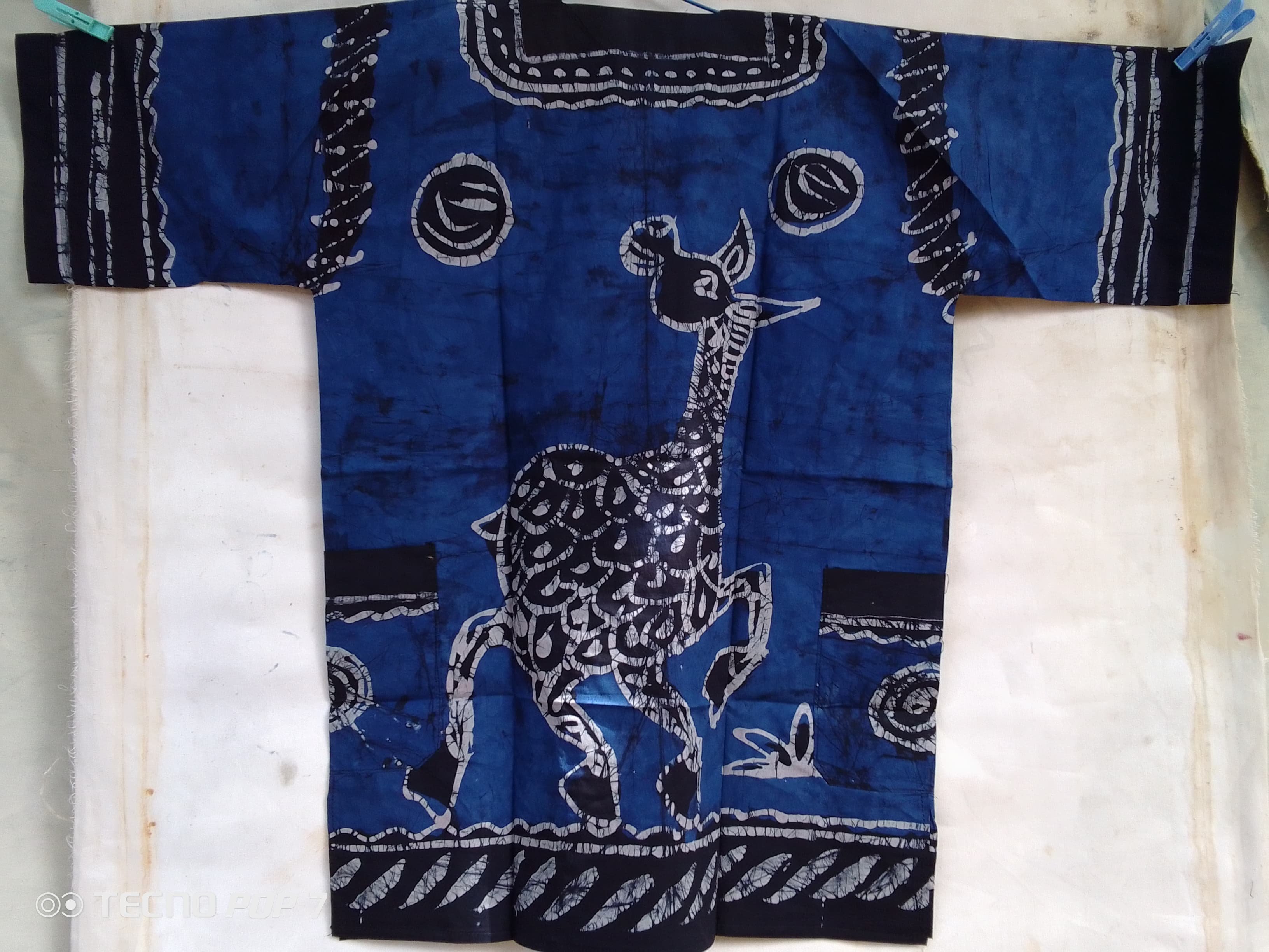 Batik shirt  – Blue batik shirt 