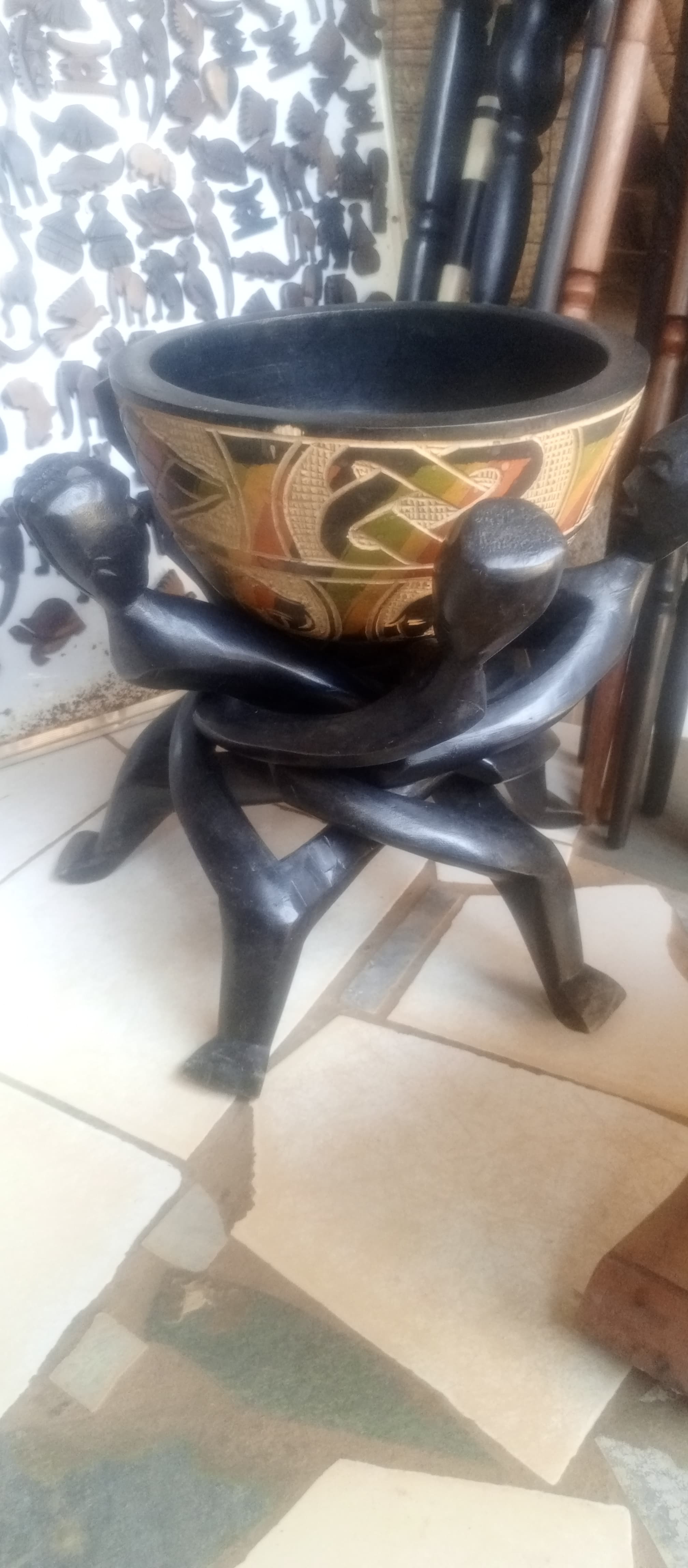 Wooden Unity bowl  – Medium sized black unity bowl 