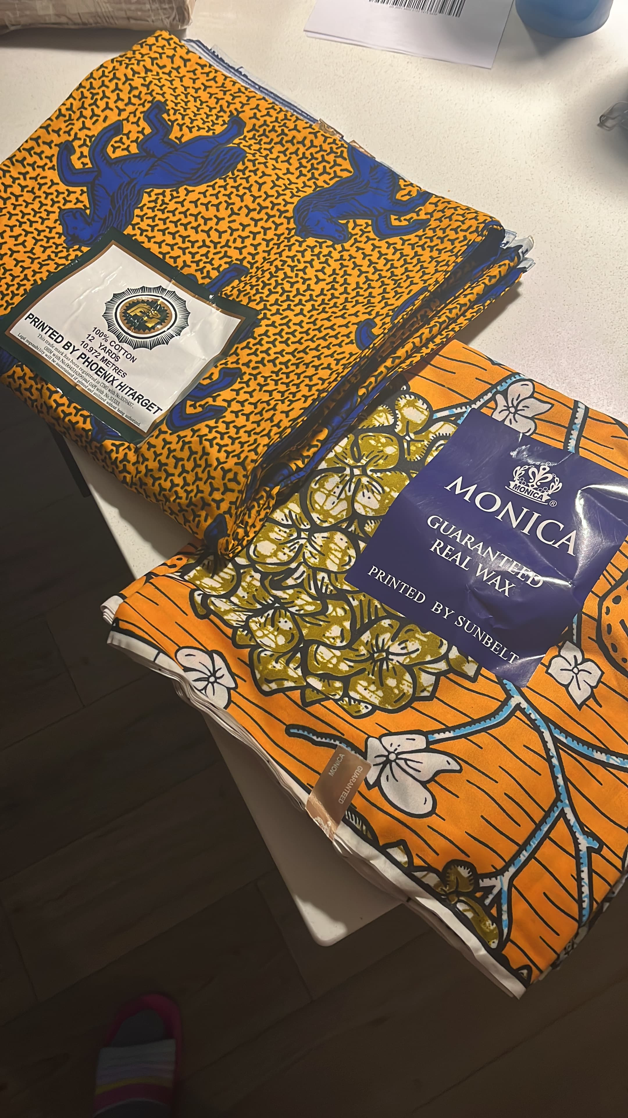 Asoebi materials – Yellow
