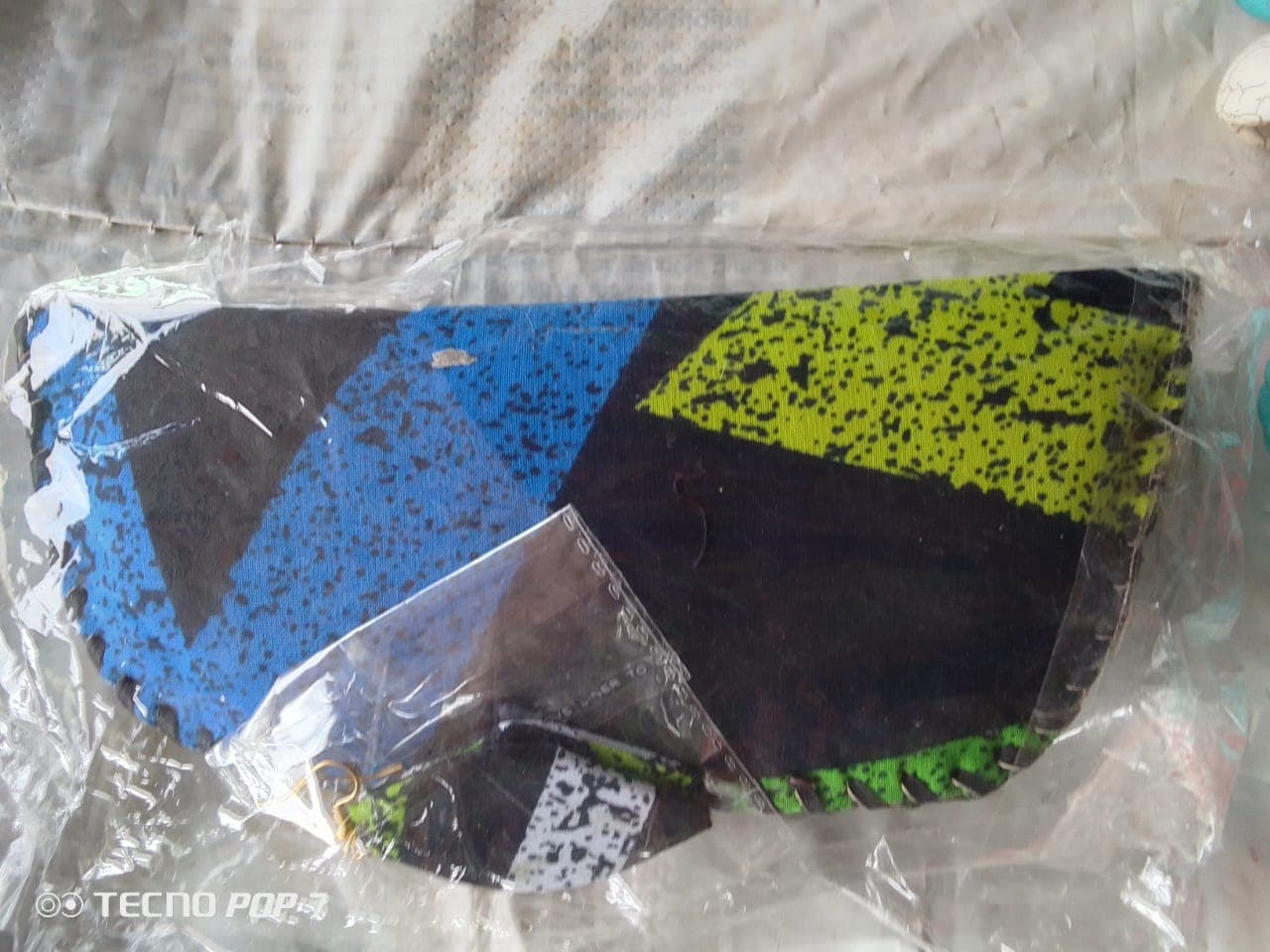 Ankara purse with matching earrings – Green blue and black Ankara purse with matching earrings